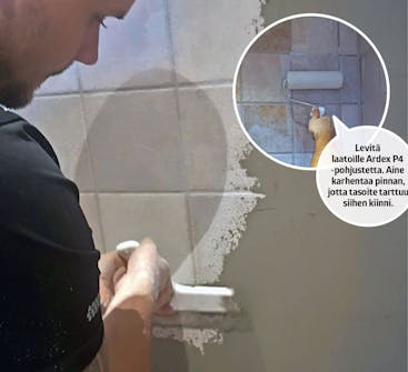 Mikrosementti kylpyhuone Mikrosementti kylpyhuone